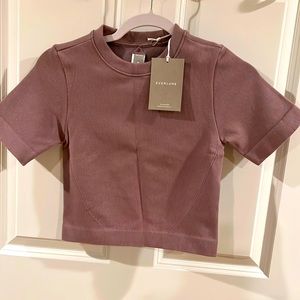 Blush crop top - cotton blend